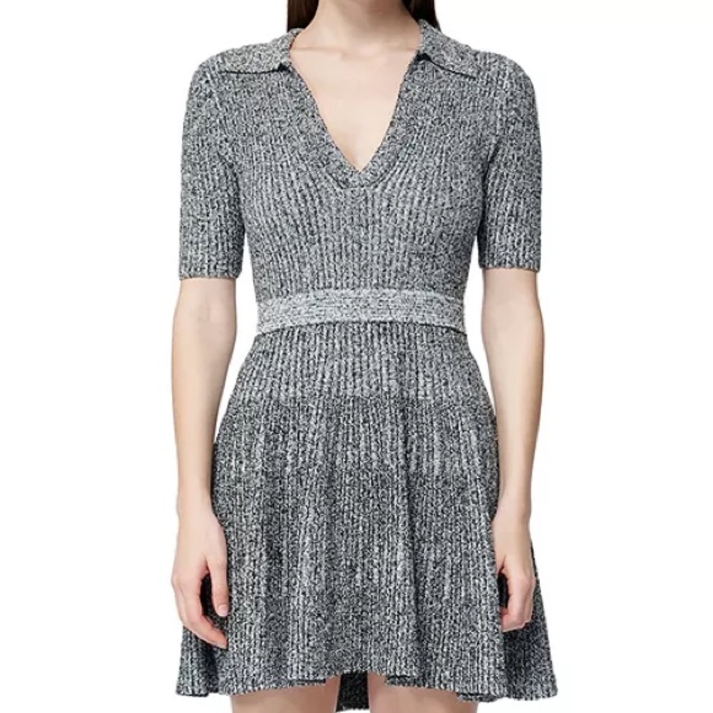Jonathan Simkhai Gray Pleated Mini Dress